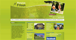 Desktop Screenshot of penzionfiloun.cz